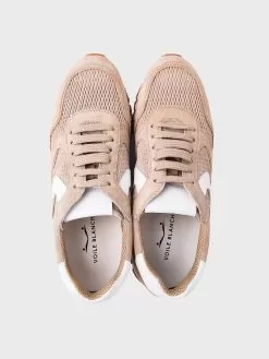 Voile Blanche Women's Julia Mesh Suede And Technical Fabric Sneaker -Fashion Clothing Shop 001 2013488xBEIGExAlt4 37584044