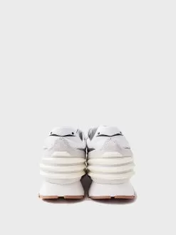 Voile Blanche Women's Julia Power Suede And Technical Nylon Sneaker -Fashion Clothing Shop 001 2015735xWHITEICExAlt5 37650698