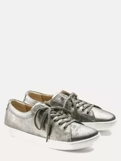 Birkenstock Women's Arran Leather Sneaker -Fashion Clothing Shop 1011080 metallicsilveralt1