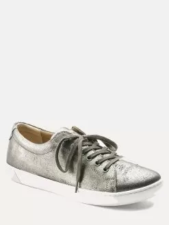 Birkenstock Women's Arran Leather Sneaker -Fashion Clothing Shop 1011080 metallicsilveralt2