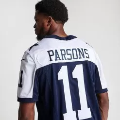 Men's Nike Dallas Cowboys NFL Micah Parsons Alternate Limited Jersey Navy/White - 31NM LY0 -Fashion Clothing Shop 31NM LY0 M4