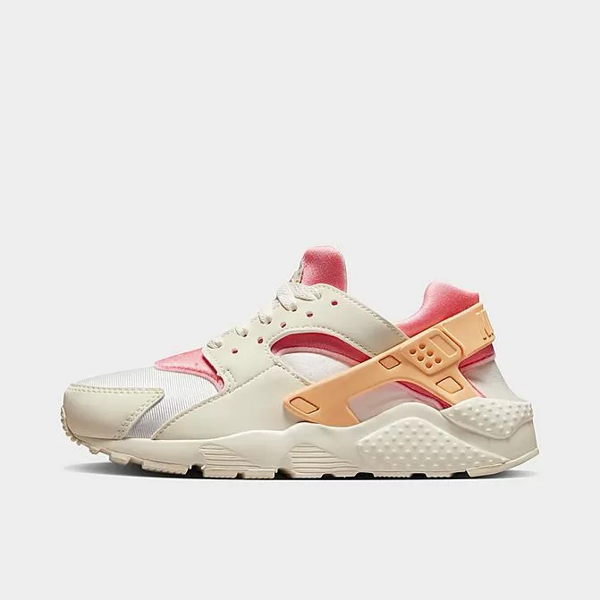 Big Kids' Nike Huarache Run Casual Shoes Sail/Coconut Milk/Coral Chalk/Celestial Gold - 654275 118 1 Big Kids' Nike Huarache Run Casual Shoes Sail/Coconut Milk/Coral Chalk/Celestial Gold - 654275 118