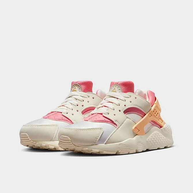 Big Kids' Nike Huarache Run Casual Shoes Sail/Coconut Milk/Coral Chalk/Celestial Gold - 654275 118 2 Big Kids' Nike Huarache Run Casual Shoes Sail/Coconut Milk/Coral Chalk/Celestial Gold - 654275 118 - Image 2