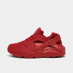 Big Kids' Nike Huarache Run Casual Shoes University Red/University Red - 654275 600