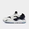 Little Kids' Nike Huarache Run Casual Shoes Summit White/Pure Platinum/Black/Deep Royal Blue - 704949 119