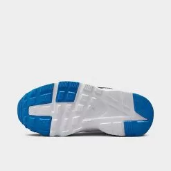 Little Kids' Nike Huarache Run Casual Shoes Summit White/Pure Platinum/Black/Deep Royal Blue - 704949 119 -Fashion Clothing Shop 704949 119 P6