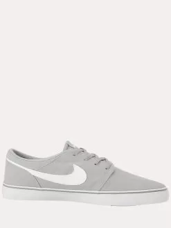 Nike Skateboarding Men's Solarsoft Portmore II -Fashion Clothing Shop 880268 wolfgrey white a24cfd61 249d 4e4a abfe 930647adbf65