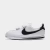 Boys' Little Kids' Nike Cortez Basic SL Casual Shoes White/Black - 904767 102