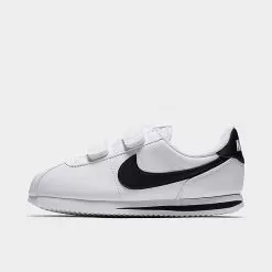 Boys' Little Kids' Nike Cortez Basic SL Casual Shoes White/Black - 904767 102
