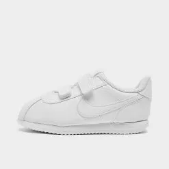 Boys' Toddler Nike Cortez Basic SL Hook-and-Loop Casual Shoes White/White/White - 904769 100