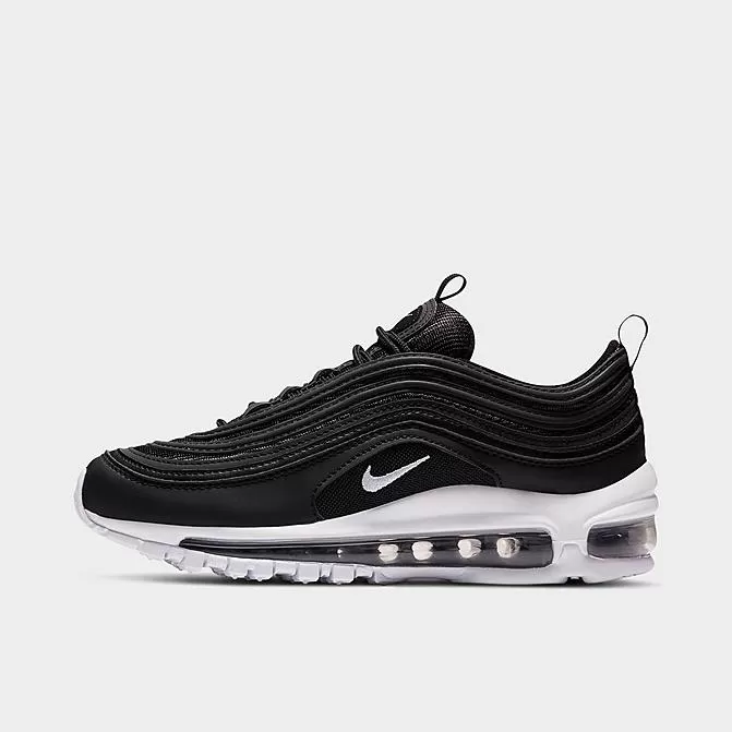 Big Kids' Nike Air Max 97 Casual Shoes Black/White - 921522 001 1 Big Kids' Nike Air Max 97 Casual Shoes Black/White - 921522 001