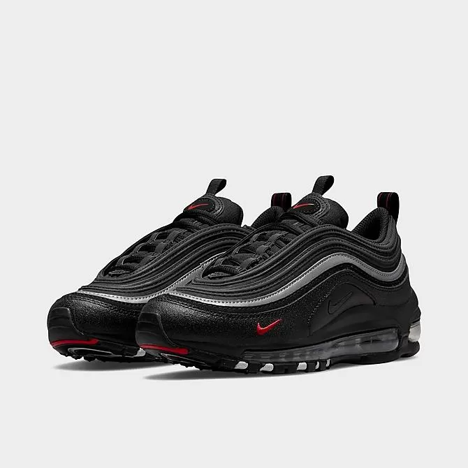 Big Kids' Nike Air Max 97 Casual Shoes Black/Black/Sport Red/White - 921522 028 2 Big Kids' Nike Air Max 97 Casual Shoes Black/Black/Sport Red/White - 921522 028 - Image 2
