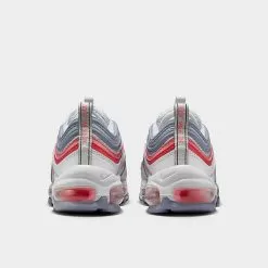 Big Kids' Nike Air Max 97 Casual Shoes White/Photon Dust/Indigo Haze/Coral Chalk - 921522 116 -Fashion Clothing Shop 921522 116 P4
