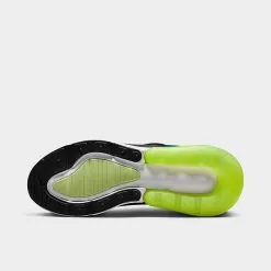 Big Kids' Nike Air Max 270 Casual Shoes Black/Bright Spruce/Barely Volt/White - 943345 026 -Fashion Clothing Shop 943345 026 P6