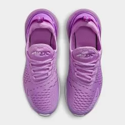 Big Kids' Nike Air Max 270 Casual Shoes Rush Fuchsia/Fuchsia Dream/White/White - 943345 501 -Fashion Clothing Shop 943345 501 P5