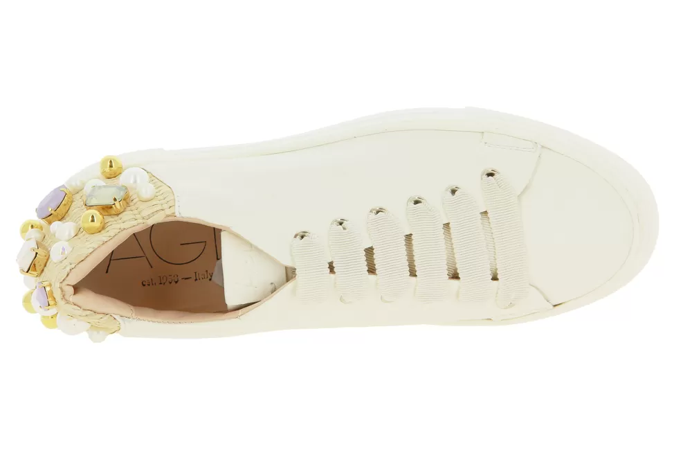 AGL Attilio Giusti Leombruni Sneaker STONE STRAW IVORY 4 AGL Attilio Giusti Leombruni Sneaker STONE STRAW IVORY - Image 4