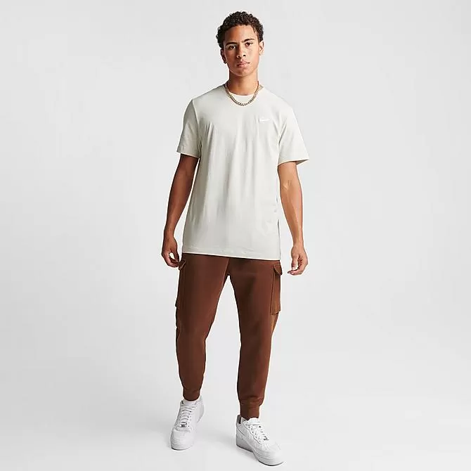 Nike Sportswear Club T-Shirt Light Bone - AR4997 073 2 Nike Sportswear Club T-Shirt Light Bone - AR4997 073 - Image 2