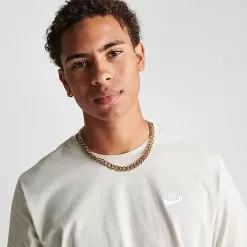 Nike Sportswear Club T-Shirt Light Bone - AR4997 073 9 Nike Sportswear Club T-Shirt Light Bone - AR4997 073 -Fashion Clothing Shop AR4997 073 M5