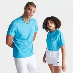 Nike Sportswear Club T-Shirt Baltic Blue - AR4997 416