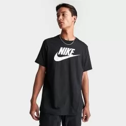 Men's Nike Sportswear Icon Futura T-Shirt Black/White - AR5004 010