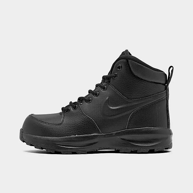Big Kids' Nike Manoa Leather Boots Black/Black/Black - BQ5372 001 1 Big Kids' Nike Manoa Leather Boots Black/Black/Black - BQ5372 001