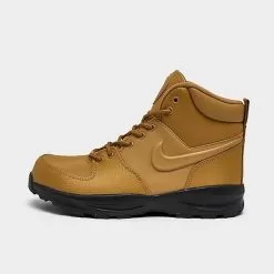 Big Kids' Nike Manoa Leather Boots Wheat/Wheat/Black - BQ5372 700