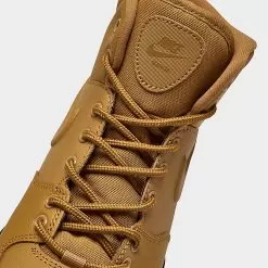 Big Kids' Nike Manoa Leather Boots Wheat/Wheat/Black - BQ5372 700 -Fashion Clothing Shop BQ5372 700 P3