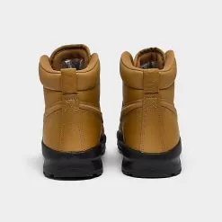 Big Kids' Nike Manoa Leather Boots Wheat/Wheat/Black - BQ5372 700 -Fashion Clothing Shop BQ5372 700 P4