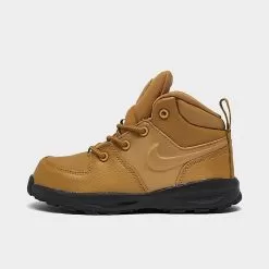 Boys' Toddler Nike Manoa Leather Boots Wheat/Wheat/Black - BQ5374 700