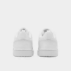 Big Kids' Nike Court Borough Low 2 Casual Shoes White/White/White - BQ5448 100 -Fashion Clothing Shop BQ5448 100 P4
