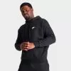 Nike Sportswear Club Fleece Embroidered Hoodie Black/Black/White - BV2654 010