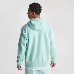 Nike Sportswear Club Fleece Embroidered Hoodie Jade Ice/Jade Ice/White - BV2654 346 -Fashion Clothing Shop BV2654 346 M4
