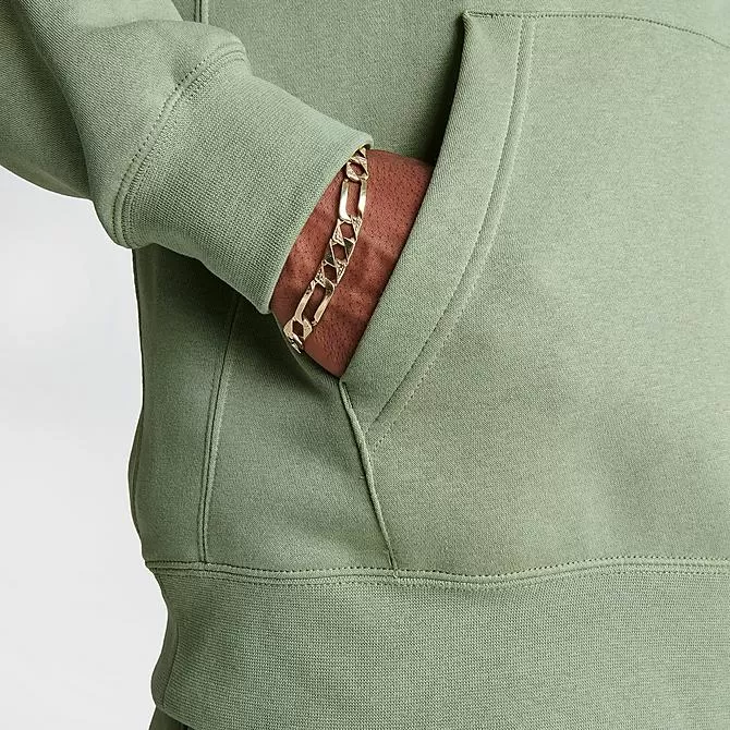 Nike Sportswear Club Fleece Embroidered Hoodie Oil Green/Oil Green/White - BV2654 386 6 Nike Sportswear Club Fleece Embroidered Hoodie Oil Green/Oil Green/White - BV2654 386 - Image 6