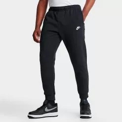 Nike Sportswear Club Fleece Cuffed Jogger Pants Black/Black/White - BV2671 010