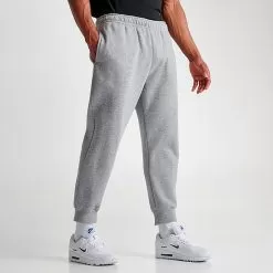 Nike Sportswear Club Fleece Cuffed Jogger Pants Dark Grey Heather/Matte Silver/White - BV2671 063 8 Nike Sportswear Club Fleece Cuffed Jogger Pants Dark Grey Heather/Matte Silver/White - BV2671 063 -Fashion Clothing Shop BV2671 063 M3