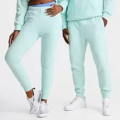 Nike Sportswear Club Fleece Cuffed Jogger Pants Jade Ice/Jade Ice/White - BV2671 346