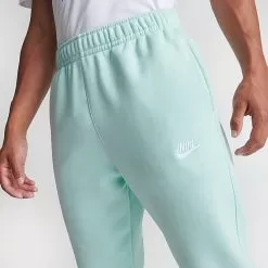 Nike Sportswear Club Fleece Cuffed Jogger Pants Jade Ice/Jade Ice/White - BV2671 346 -Fashion Clothing Shop BV2671 346 M5