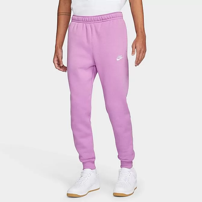 Nike Sportswear Club Fleece Cuffed Jogger Pants Violet Shock/Violet Shock/White - BV2671 591 1 Nike Sportswear Club Fleece Cuffed Jogger Pants Violet Shock/Violet Shock/White - BV2671 591