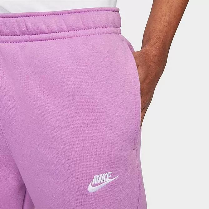 Nike Sportswear Club Fleece Cuffed Jogger Pants Violet Shock/Violet Shock/White - BV2671 591 4 Nike Sportswear Club Fleece Cuffed Jogger Pants Violet Shock/Violet Shock/White - BV2671 591 - Image 4
