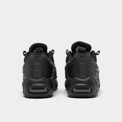 Big Kids' Nike Air Max 95 Recraft Casual Shoes Black/Black/Black/White - CJ3906 001 -Fashion Clothing Shop CJ3906 001 P4