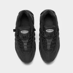 Big Kids' Nike Air Max 95 Recraft Casual Shoes Black/Black/Black/White - CJ3906 001 -Fashion Clothing Shop CJ3906 001 P5