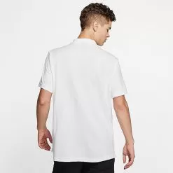 Men's Nike Sportswear Logo Polo White/Black - CJ4456 100 -Fashion Clothing Shop CJ4456 100 M3