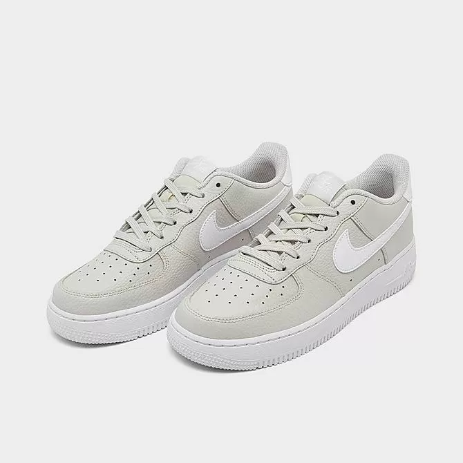 Big Kids' Nike Air Force 1 Low Casual Shoes Light Bone/White - CT3839 001 2 Big Kids' Nike Air Force 1 Low Casual Shoes Light Bone/White - CT3839 001 - Image 2