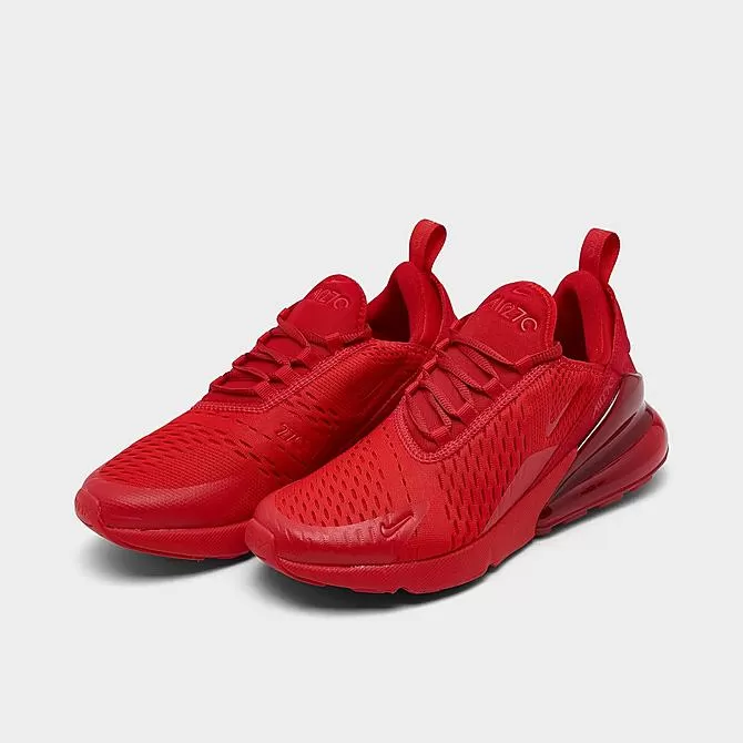 Big Kids' Nike Air Max 270 Casual Shoes University Red/University Red/Black - CW6987 600 2 Big Kids' Nike Air Max 270 Casual Shoes University Red/University Red/Black - CW6987 600 - Image 2