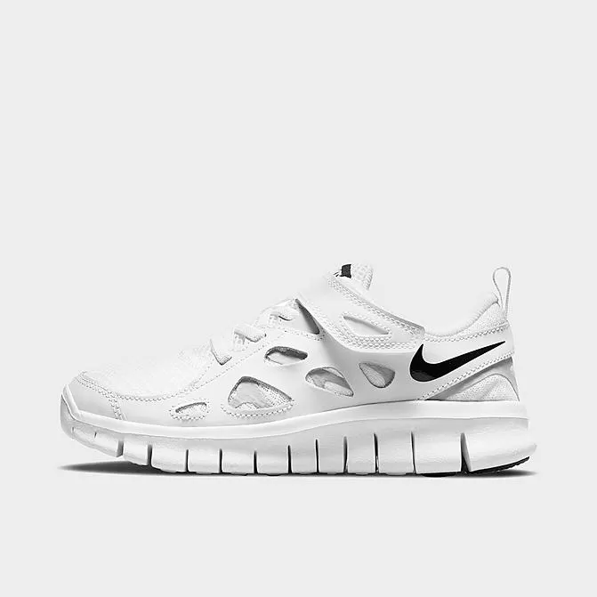 Boys' Little Kids' Nike Free Run 2 Running Shoes White/Black/Wolf Grey - DA2689 100 1 Boys' Little Kids' Nike Free Run 2 Running Shoes White/Black/Wolf Grey - DA2689 100