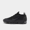 Big Kids' Nike Air VaporMax 2021 Flyknit Running Shoes Black/Black/Black/Anthracite - DB1550 001