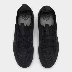 Big Kids' Nike Air VaporMax 2021 Flyknit Running Shoes Black/Black/Black/Anthracite - DB1550 001 -Fashion Clothing Shop DB1550 001 P5