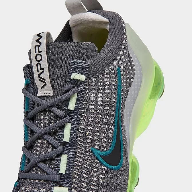 Big Kids' Nike Air VaporMax 2021 Flyknit Running Shoes Dark Grey/Black/Barely Volt/Phantom - DB1550 009 3 Big Kids' Nike Air VaporMax 2021 Flyknit Running Shoes Dark Grey/Black/Barely Volt/Phantom - DB1550 009 - Image 3