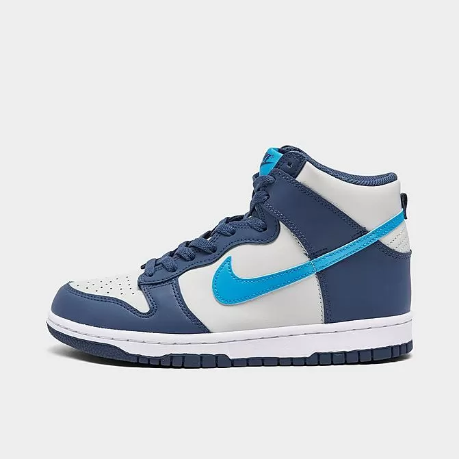 Big Kids' Nike Dunk High Casual Shoes Light Bone/Blue Lightning/Diffused Blue - DB2179 006 1 Big Kids' Nike Dunk High Casual Shoes Light Bone/Blue Lightning/Diffused Blue - DB2179 006
