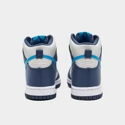 Big Kids' Nike Dunk High Casual Shoes Light Bone/Blue Lightning/Diffused Blue - DB2179 006 9 Big Kids' Nike Dunk High Casual Shoes Light Bone/Blue Lightning/Diffused Blue - DB2179 006 -Fashion Clothing Shop DB2179 006 P4